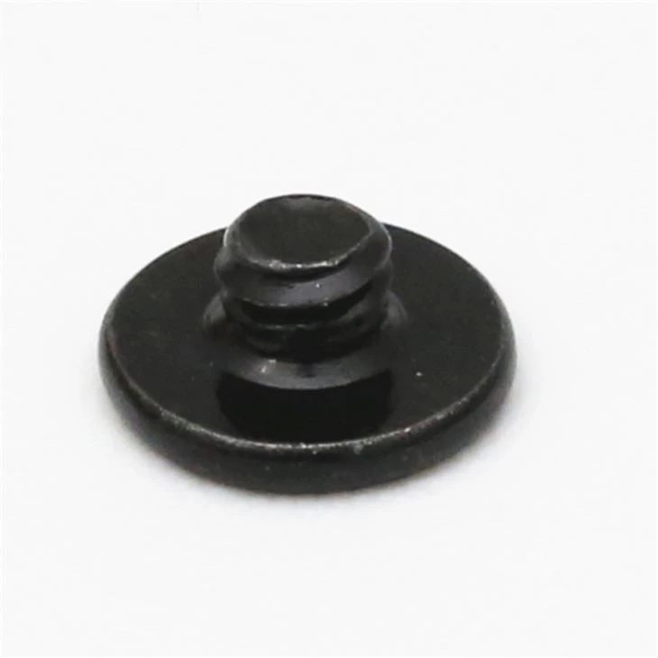 Flat Head Phillips Black Miniature M1 Screw