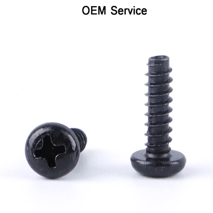Pan Phillips Self Tapping Screw Black